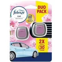 Febreze Raumduft-Nachfüllflasche Febreze Car Lufterfrischerclip Blütenhauch Auto Lufterfrischer 2 x 2ml