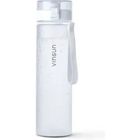 Vinsun Trinkflasche Tritan Sportflasche 1L - Wasserflasche BPA frei & Kohlensäure geeignet, Auslaufsicher, bruchsicher, geschmacksneutral, Einhand-Klicksystem