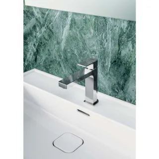 Ideal Standard Edge Waschtischarmatur A7101AA mit Ablaufgarnitur, Ausladung 120 mm, verchromt