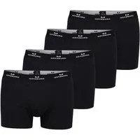 GÖTZBURG Boxershorts GÖTZBURG Herren Pants schwarz uni 4er Pack (4-St)