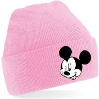 Blondie & Brownie Beanie Unisex Erwachsenen Mütze Mickey Zwinker Minnie Beanie Unisex Mickey Minnie Zwinker Motiv Strickmütze Erwachsene