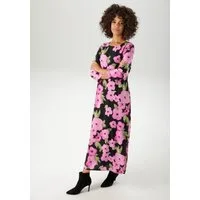 Aniston CASUAL Maxikleid mit farbenfrohen Blumendruck - jedes Teil ein Unikat