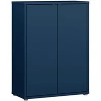 FORTE Schuhschrank Alice Springs, Schuhschrank, Platz für 15 Paar Schuhe, 2 Türen (B/H/T 74,5/99,1/34,9 cm) Stauraumschrank, Mehrzweckschrank, grifflose Front, Push to open