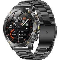 Nagham Ghazal Aswad Smartwatch Männer Bluetooth Anruf Taschenlampe Fitness Tracker 2025 Smartwatch (5cm cm), Taschenlampe integriert, Große 1000 mAh Batterie, Bluetooth-Anrufe