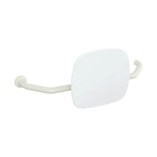 Hewi 801 Rückenstütze 801.51B9271L99 Wandabstand 230mm, rechts, matt, Lehne signalweiß, reinweiß