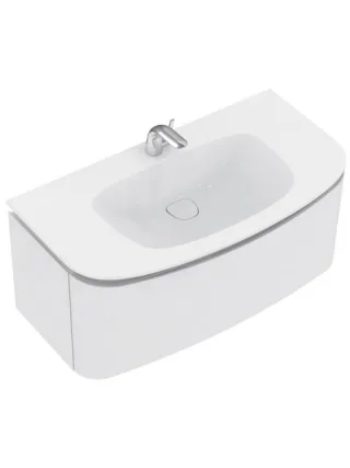 Ideal Standard Ersatzteil Schubladenfront DEA, f.T7852S3, m. Ablaufgarn., Hgl.hellbraun lackiert, TV TV599S3
