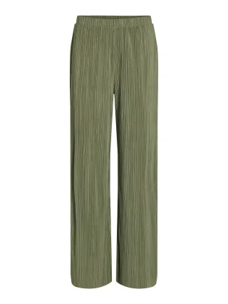 VILA - VIPLISA HW LOOSE PANTS - NOOS oil green - Gr. - L