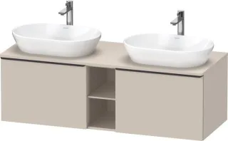 Duravit D-Neo Konsolenwaschtischunterbau wandhängend Taupe Matt 1400x550x459 mm - DE4950BBD910000 DE4950BBD910000