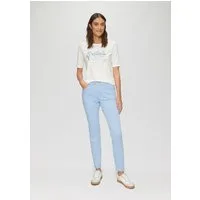 s.Oliver Chinos Hose Gewaschene Hose im Slim Fit aus Baumwollsatin