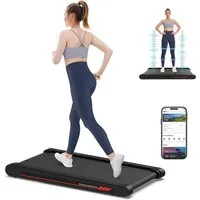 Vivitar Laufband 3-in-1 Multifunktionales Walking & Vibrations Laufband für Zuhause (LEISTUNGSSTARKER UND LEISER MOTOR, PLATZSPARENDES DESIGN, LED-Display, App-Steuerung, leiser Hochleistungsmotor 0,3–6 km/h), Geh- & Schreibtisch-Laufband mit Vibrati