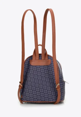 Wittchen Damenrucksack aus Kunstleder mit Quaste, Marineblau