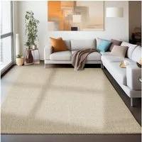 Carpettex Schlingenteppich Unicolor, Rechteckig, Höhe: 7 mm, Schlingenteppich Schlafzimmer Einfarbig Meliert Design