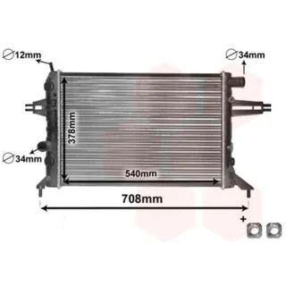 Van Wezel Wasserk?hler Opel Astra F G + CC Caravan Coupe Zafira A 1,4-1,8