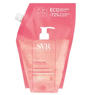 SVR Topialyse 1000ml Beruhigendes Reinigungs-Gel Nachfüllpack für empfindliche Haut