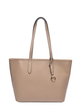 Roberta M Beige Rindsledertasche