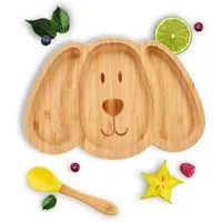 Kleiner Fuchs Kindergeschirr-Set (3-tlg), Bambus/Silikon