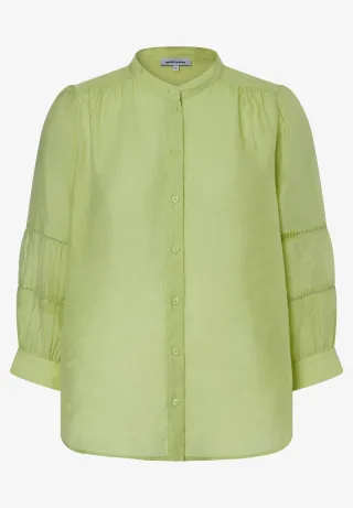 MORE & MORE - feminine Bluse grün - Gr. - 40