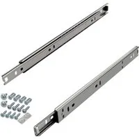 SO-TECH® Auszug Teilauszüge KT-15-H27-NF-MS Standardausführung, Traglast 15, Länge 350 mm mit Entriegelungsfunktion inkl. Schraubenset