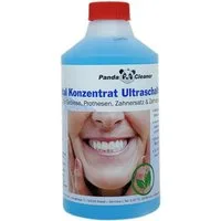 PandaCleaner Dental Konzentrat Ultraschallreiniger - Für Gebisse & Prothesen Reinigungskonzentrat (1-St. 500ml Reinigungsflüssigkeit)