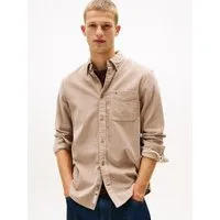 Tommy Jeans Langarmhemd TJM BABY CORD SHIRT EXT Cordhemd Regular Fit, Button-down-Kragen