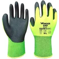 Wonder Grip Arbeitshandschuhe 3 Paar Gartenhandschuhe Nitril Damen/Herren Schnittschutz atmungsaktiv