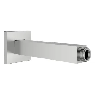 LAUFEN Brausedeckenarm, Edelstahl-Optik, quadratische Rosette, Länge 150mm, passend zu Kopfbrause HF HF546027420000