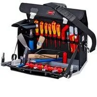 Werkzeugtasche "Classic" Elektro, 23-teilig, Werkzeug-Set schwarz, mit Werkzeug-Sortiment für Elektriker