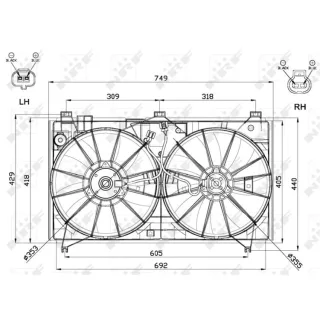 NRF K?hlerl?fter Lexus Gs 47566