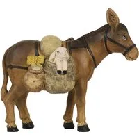 FADEDA Krippenfigur FADEDA Esel mit Schaf, Höhe in cm: 12