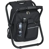 relaxdays Campinghocker Klappbarer Campinghocker mit Tasche