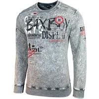 Baxboy Longshirt BAXBOY Herren Sweatshirt Männer Pulli Sweater Shirt Mit Print 607