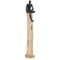 Moritz Skulptur Mann groß, Holz, Tischdeko, Fensterdeko, Wanddeko, Holzdeko, Weihnachtsdeko