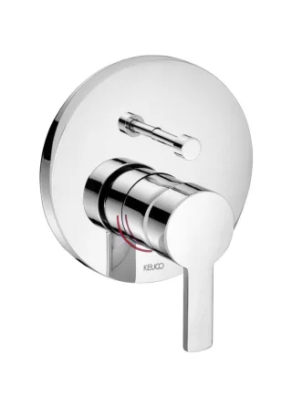 Keuco EHM-Wannenmischer Plan blue 53972 mit Sicherungseinheit, verchromt,53972010281 53972010281