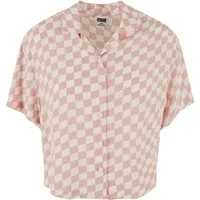 URBAN CLASSICS Kurzarmshirt Urban Classics Damen Ladies Resort Shirt (1-tlg)