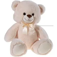 Heunec® Kuscheltier Bär mit Schleife creme, 55 cm, enthält recyceltes Material