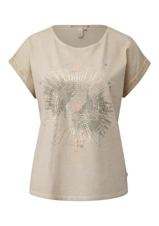 qs - T-Shirt beige - Gr. - L