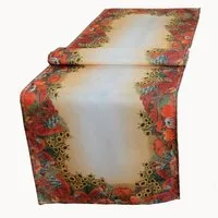 texpot Tischdecke Tischdecke mit Druckmotiv Kürbis und Sonnenblumen (1-tlg)