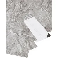 misento Vinylboden selbstklebend in Beton- und Marmoroptik, 24 PVC Fliesen je ca. 60,96 x 30,48 cm, PVC Bodenbelag 4,46 m², für Fußbodenheizung, Badezimmer, Wohnräume