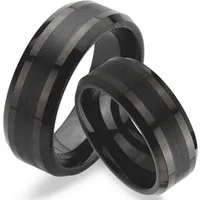 Trauringe123 Trauring WOLFRAM TUNGSTEN RINGE, Hochzeitsringe Verlobungsringe Trauringe Eheringe Partnerringe TRAURINGE BLACK , JW13