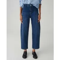OPUS Relax-fit-Jeans LOLAH aus BCI Cotton Mix Mid Rise Ovales Bein, fester Griff, leicht elastischer Stoff