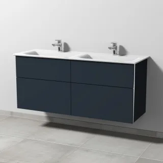 Sanipa 3way Waschtischunterbau zu Ideal Standard Connect Air Waschtisch mit 4 Auszügen, Marine-Matt BP6441R