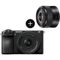 Sony Set: SELP18105G Objektiv + ILCE6700B Systemkamera (SELP18105G, 26 MP, WLAN (Wi-Fi), Bluetooth)