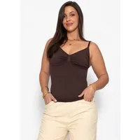 SASSYCLASSY Shapingtop Sculpting Shapewear Top für Damen Elastisches Shaping Top mit verstellbaren Trägern und Raffungen