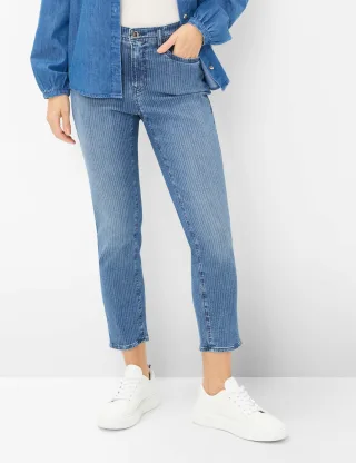 Brax Damen Five-Pocket-Hose Style MARY S USED REGULAR BLUE, denim blau, Gr. 42K
