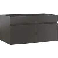 duschspa Waschtisch Unterschrank Badschrank Waschbeckenunterschrank Waschtischunterschrank, Hochglanz, Hängeschrank