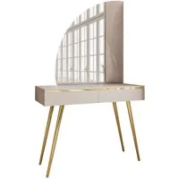 Lookway Schminktisch Kosmetiktisch AURORA-SQ mit Spiegel, Breite: 102 cm