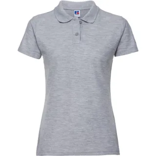 Russell - "Classic" Poloshirt für Damen (Hellgrau)