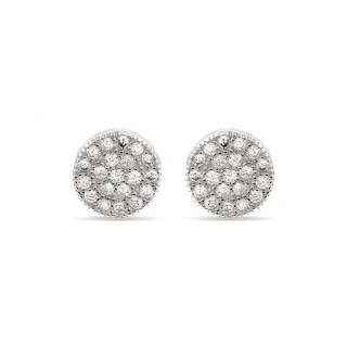 Luxenter, Ohrringe aus 925er Sterlingsilber und rhodinierten Zirkonias