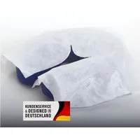 Duke-Handel Massageliegenbezug 100 Kopfpolster Einwegauflagen weiß, Vliesstoff, Gummizug: ohne, (100 Stück), einfache Anwendung, robust, weich, doppelte Vliesschicht