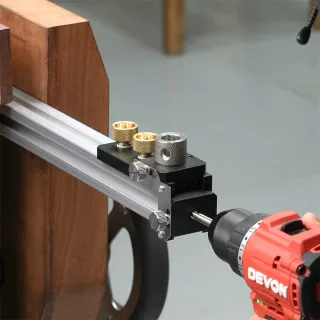 GANWEI Aluminum Alloy CNC MGO-000-148E Drilling and Tapping Fixture Precision Tool for 20 30 40 Series Profiles M6 M8 Th